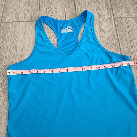 Under Armour Women’s HeatGear Fitted Racerback Tank Top Blue Size Medium - Picture 5 of 6